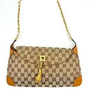 Gucci Tom Ford Jackie GG Monogram Tiger Charm Chain Shoulder Bag